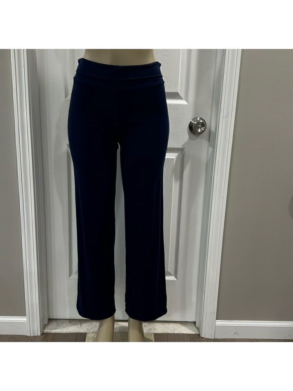 NAKED WARDROBE FOLDOVER PANTS. NAVY BLUE